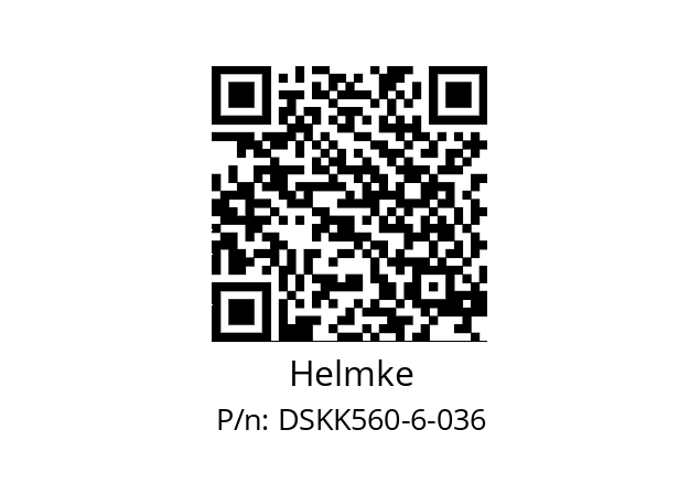   Helmke DSKK560-6-036