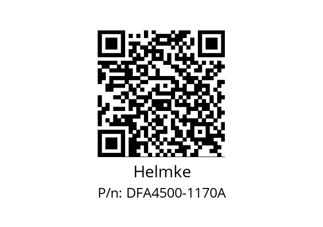  11000067264 Helmke DFA4500-1170A