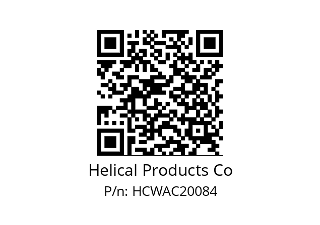   Helical Products Co HCWAC20084