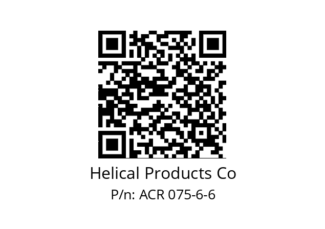   Helical Products Co ACR 075-6-6