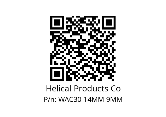   Helical Products Co WAC30-14MM-9MM