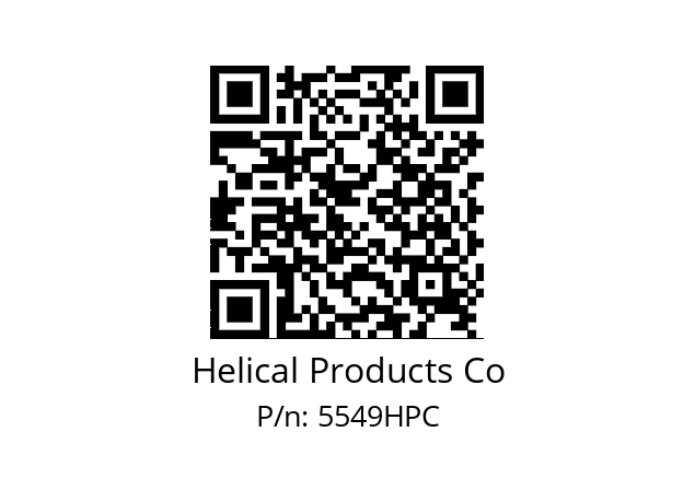   Helical Products Co 5549HPC