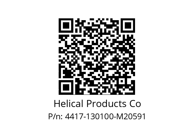   Helical Products Co 4417-130100-M20591