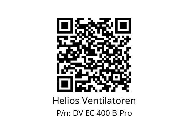   Helios Ventilatoren DV EC 400 B Pro