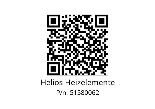   Helios Heizelemente 51580062