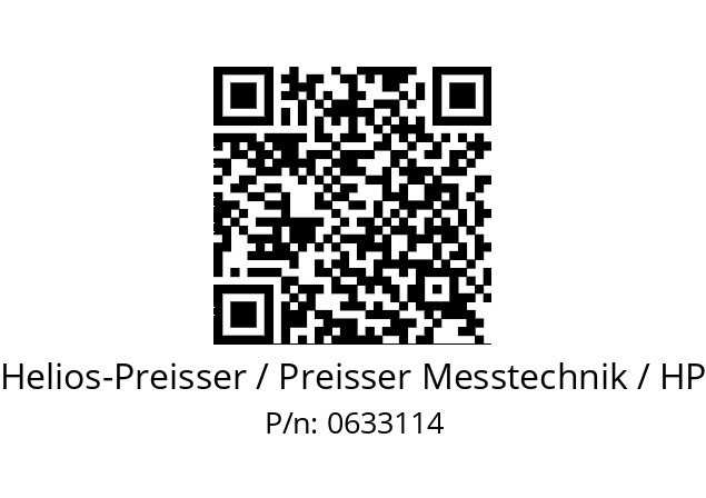   Helios-Preisser / Preisser Messtechnik / HP 0633114