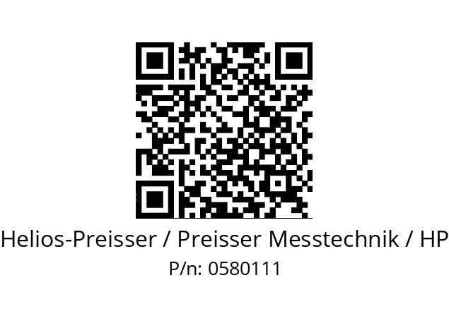   Helios-Preisser / Preisser Messtechnik / HP 0580111