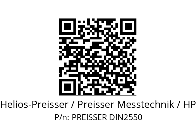   Helios-Preisser / Preisser Messtechnik / HP PREISSER DIN2550