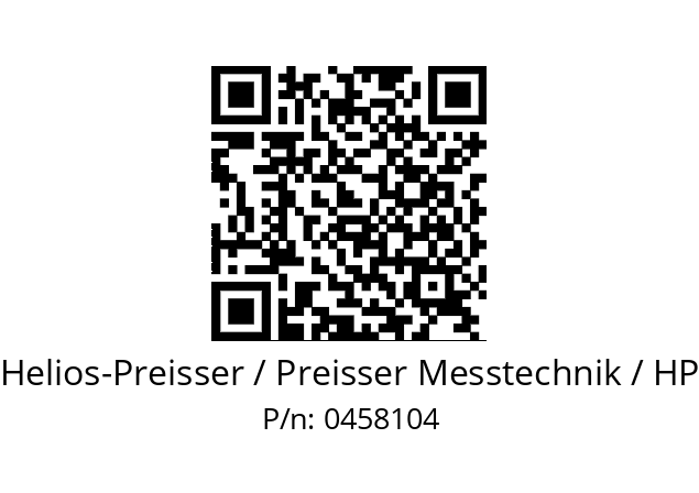   Helios-Preisser / Preisser Messtechnik / HP 0458104