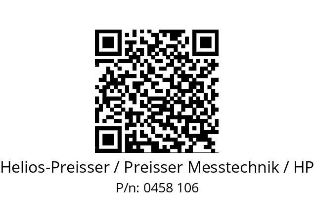   Helios-Preisser / Preisser Messtechnik / HP 0458 106