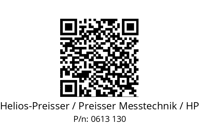   Helios-Preisser / Preisser Messtechnik / HP 0613 130