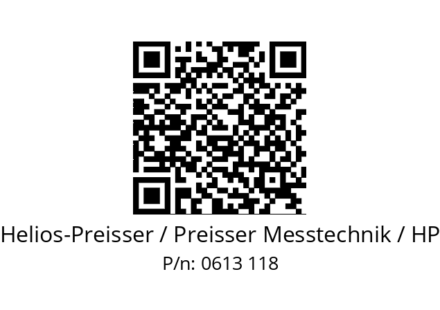   Helios-Preisser / Preisser Messtechnik / HP 0613 118