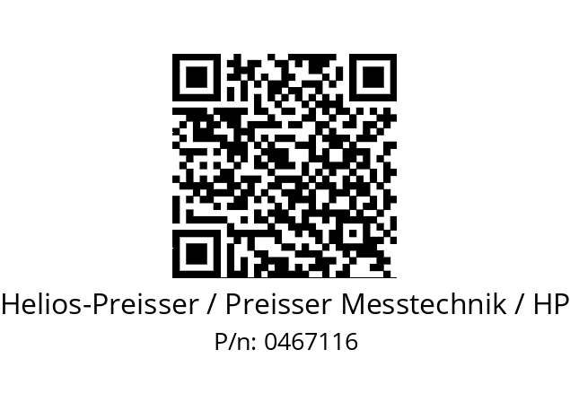   Helios-Preisser / Preisser Messtechnik / HP 0467116