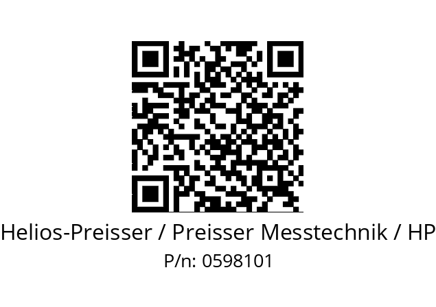   Helios-Preisser / Preisser Messtechnik / HP 0598101