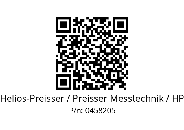   Helios-Preisser / Preisser Messtechnik / HP 0458205