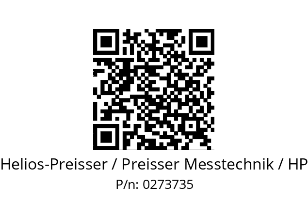   Helios-Preisser / Preisser Messtechnik / HP 0273735