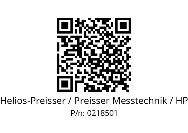   Helios-Preisser / Preisser Messtechnik / HP 0218501