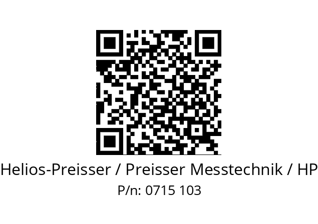   Helios-Preisser / Preisser Messtechnik / HP 0715 103