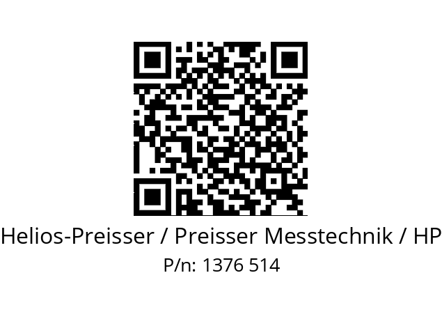   Helios-Preisser / Preisser Messtechnik / HP 1376 514