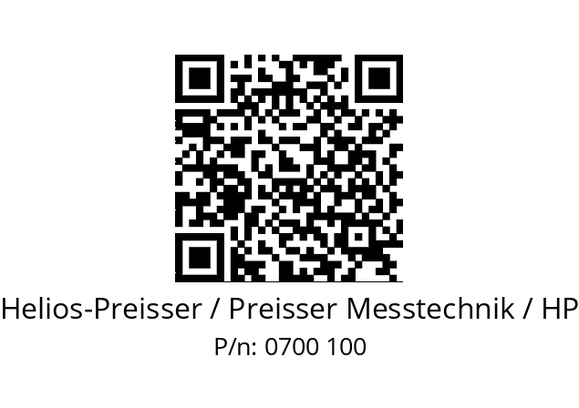   Helios-Preisser / Preisser Messtechnik / HP 0700 100