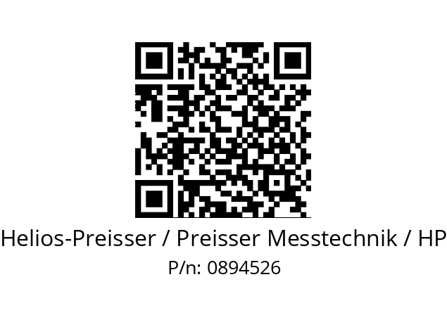   Helios-Preisser / Preisser Messtechnik / HP 0894526