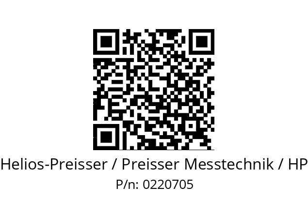   Helios-Preisser / Preisser Messtechnik / HP 0220705