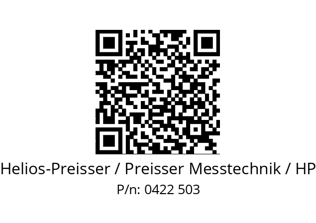   Helios-Preisser / Preisser Messtechnik / HP 0422 503