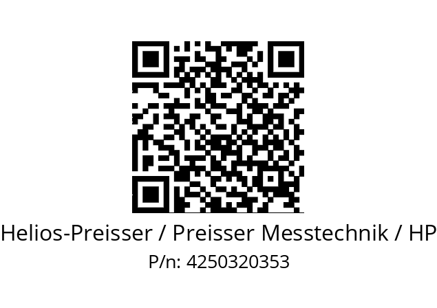   Helios-Preisser / Preisser Messtechnik / HP 4250320353