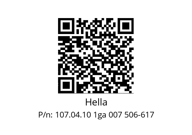   Hella 107.04.10 1ga 007 506-617