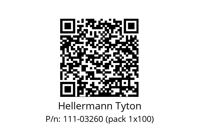   Hellermann Tyton 111-03260 (pack 1x100)