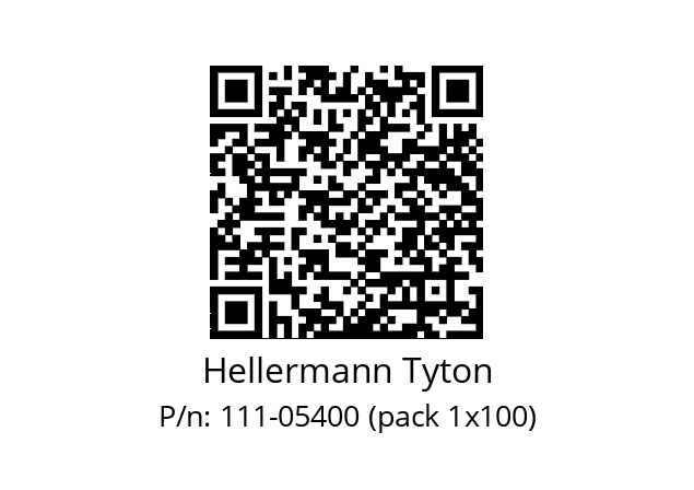   Hellermann Tyton 111-05400 (pack 1x100)