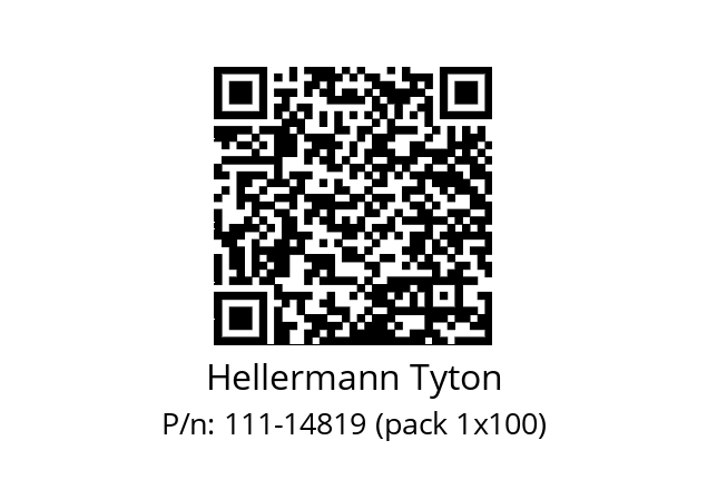   Hellermann Tyton 111-14819 (pack 1x100)