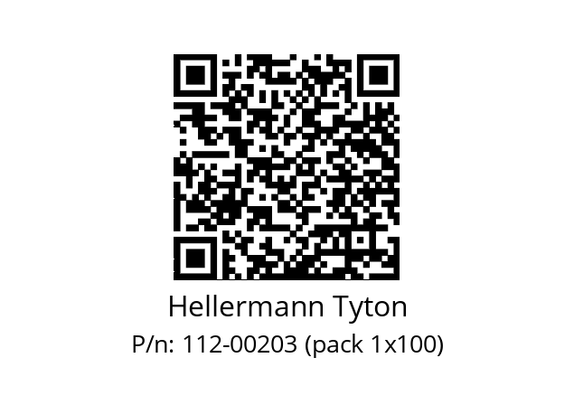   Hellermann Tyton 112-00203 (pack 1x100)