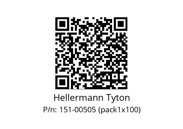   Hellermann Tyton 151-00505 (pack1x100)