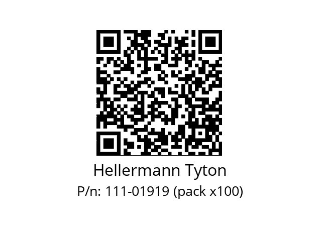   Hellermann Tyton 111-01919 (pack x100)