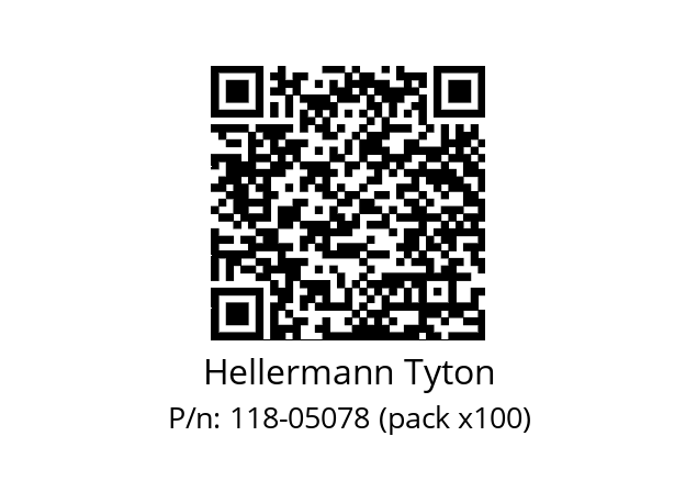   Hellermann Tyton 118-05078 (pack x100)