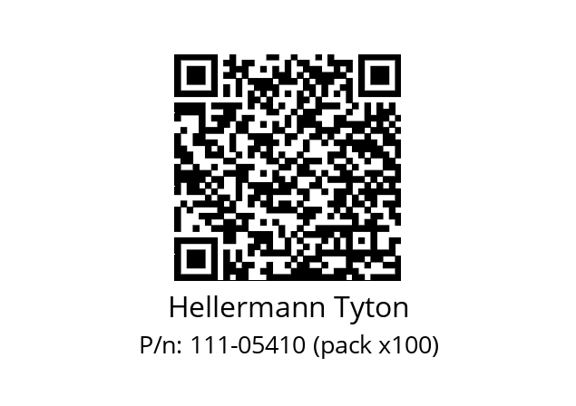   Hellermann Tyton 111-05410 (pack x100)