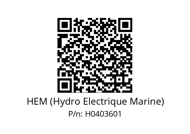   HEM (Hydro Electrique Marine) H0403601