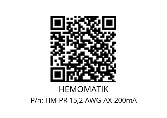   HEMOMATIK HM-PR 15,2-AWG-AX-200mA