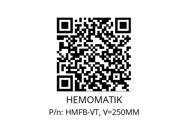   HEMOMATIK HMFB-VT, V=250MM