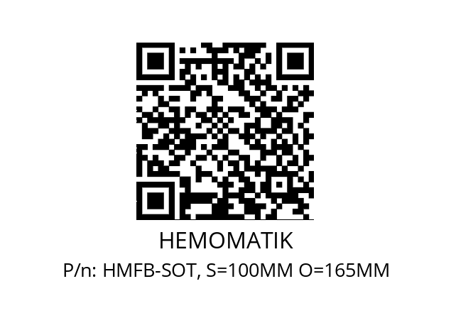   HEMOMATIK HMFB-SOT, S=100MM O=165MM