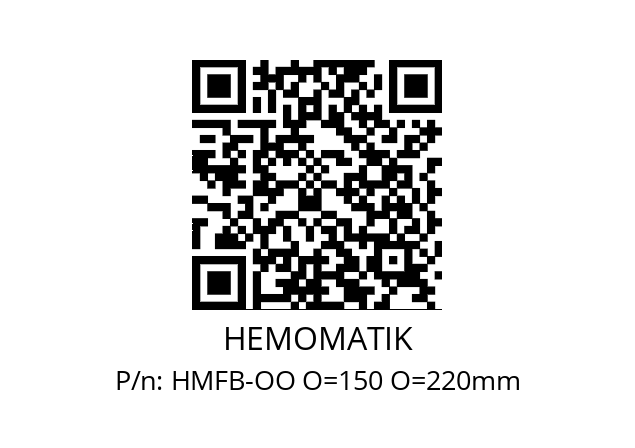   HEMOMATIK HMFB-OO O=150 O=220mm