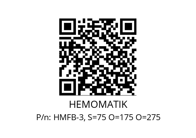   HEMOMATIK HMFB-3, S=75 O=175 O=275