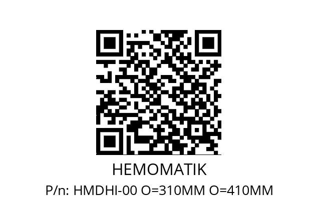   HEMOMATIK HMDHI-00 O=310MM O=410MM