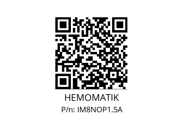   HEMOMATIK IM8NOP1.5A