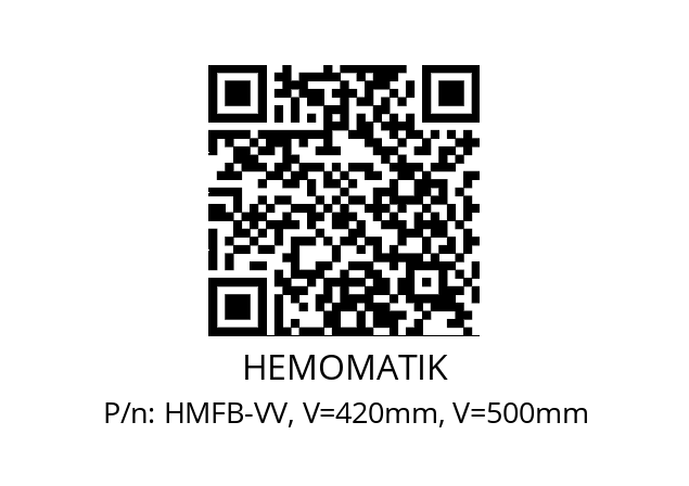   HEMOMATIK HMFB-VV, V=420mm, V=500mm