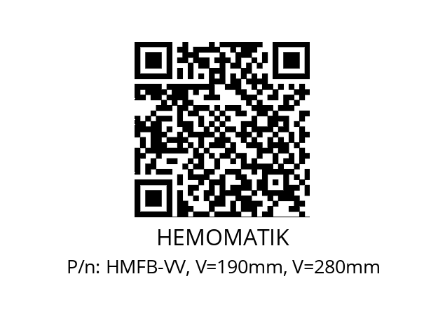   HEMOMATIK HMFB-VV, V=190mm, V=280mm