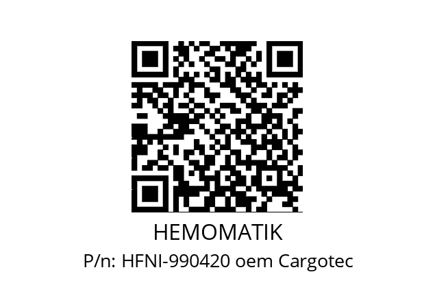   HEMOMATIK HFNI-990420 oem Cargotec