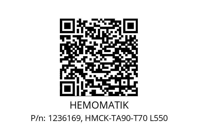   HEMOMATIK 1236169, HMCK-TA90-T70 L550