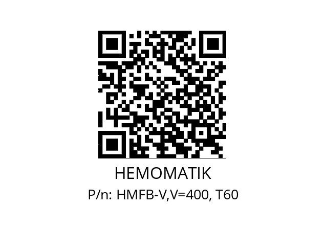   HEMOMATIK HMFB-V,V=400, T60